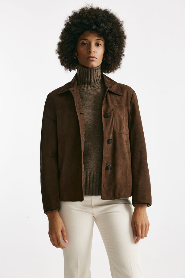 Giacca CLOE in suede marrone women Max mara s