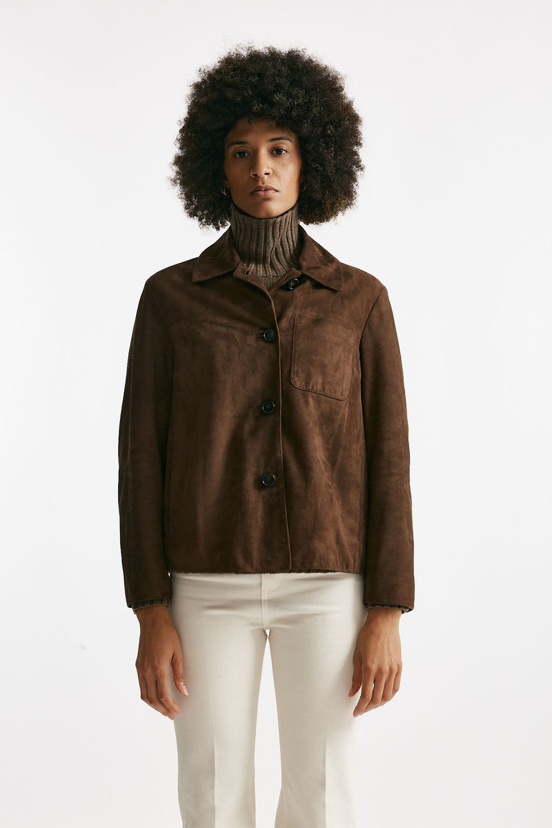Giacca CLOE in suede marrone women Max mara s - 8