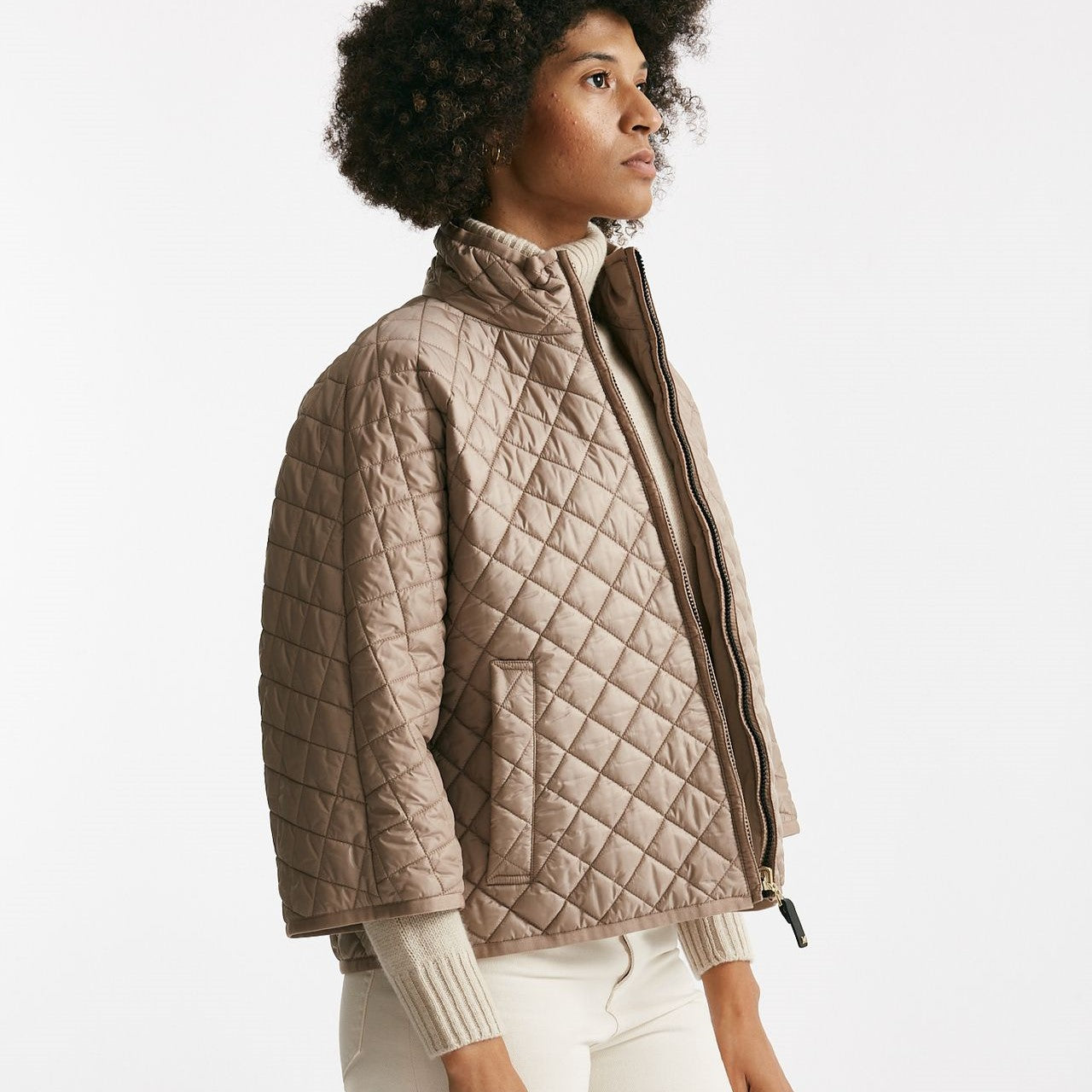 Giubbino DELFINA in tela antigoccia  beige women Max mara s - 10