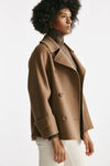 Trench corto LOUIS in lana cammello women Max mara s - 2