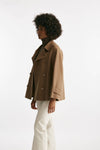 Trench corto LOUIS in lana cammello women Max mara s - 3