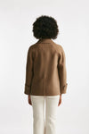 Trench corto LOUIS in lana cammello women Max mara s - 4