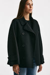 Trench corto LOUIS in lana nero women Max mara s - 3