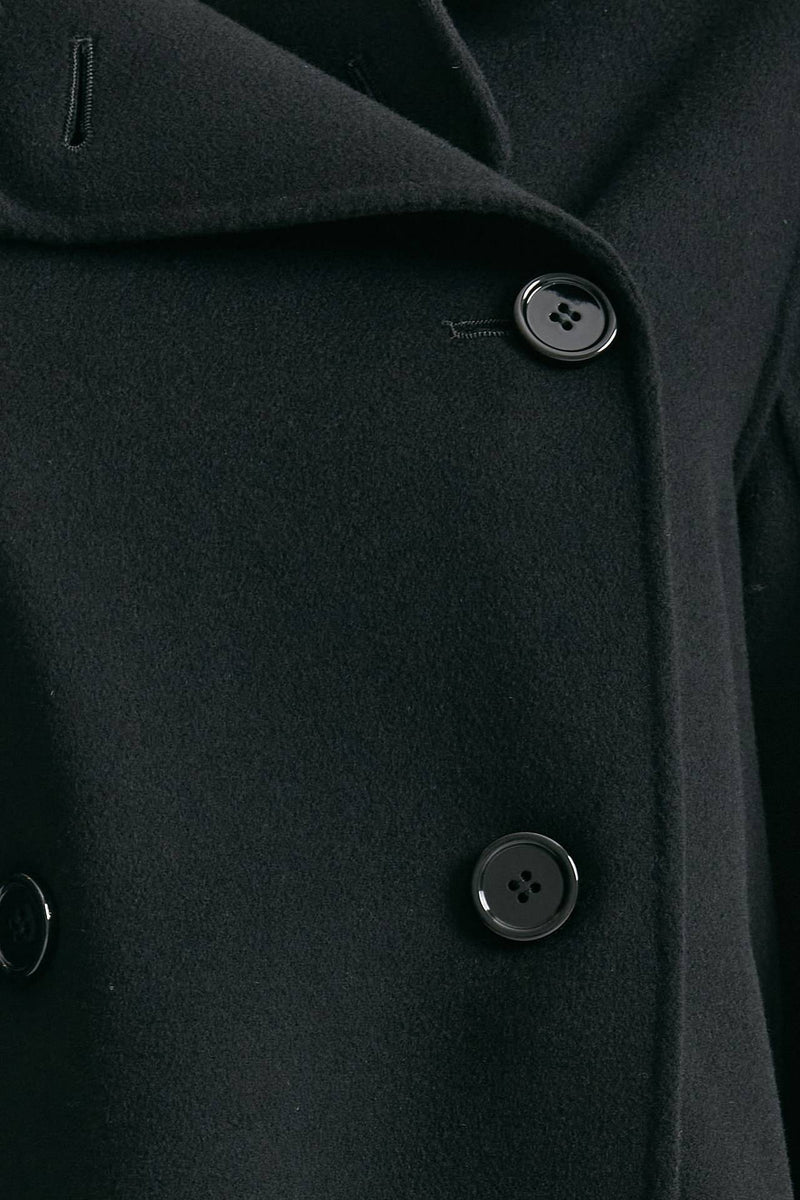 Trench corto LOUIS in lana nero women Max mara s - 8