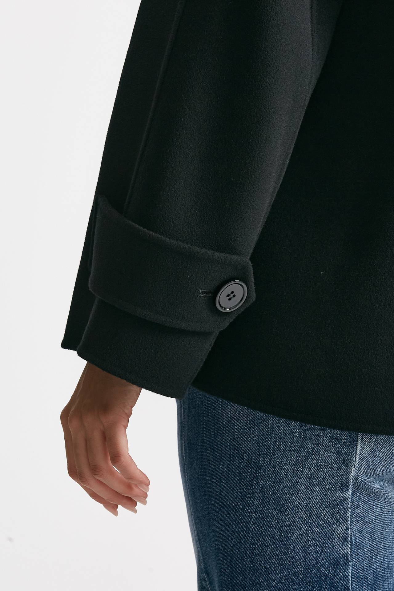 Trench corto LOUIS in lana nero women Max mara s - 9