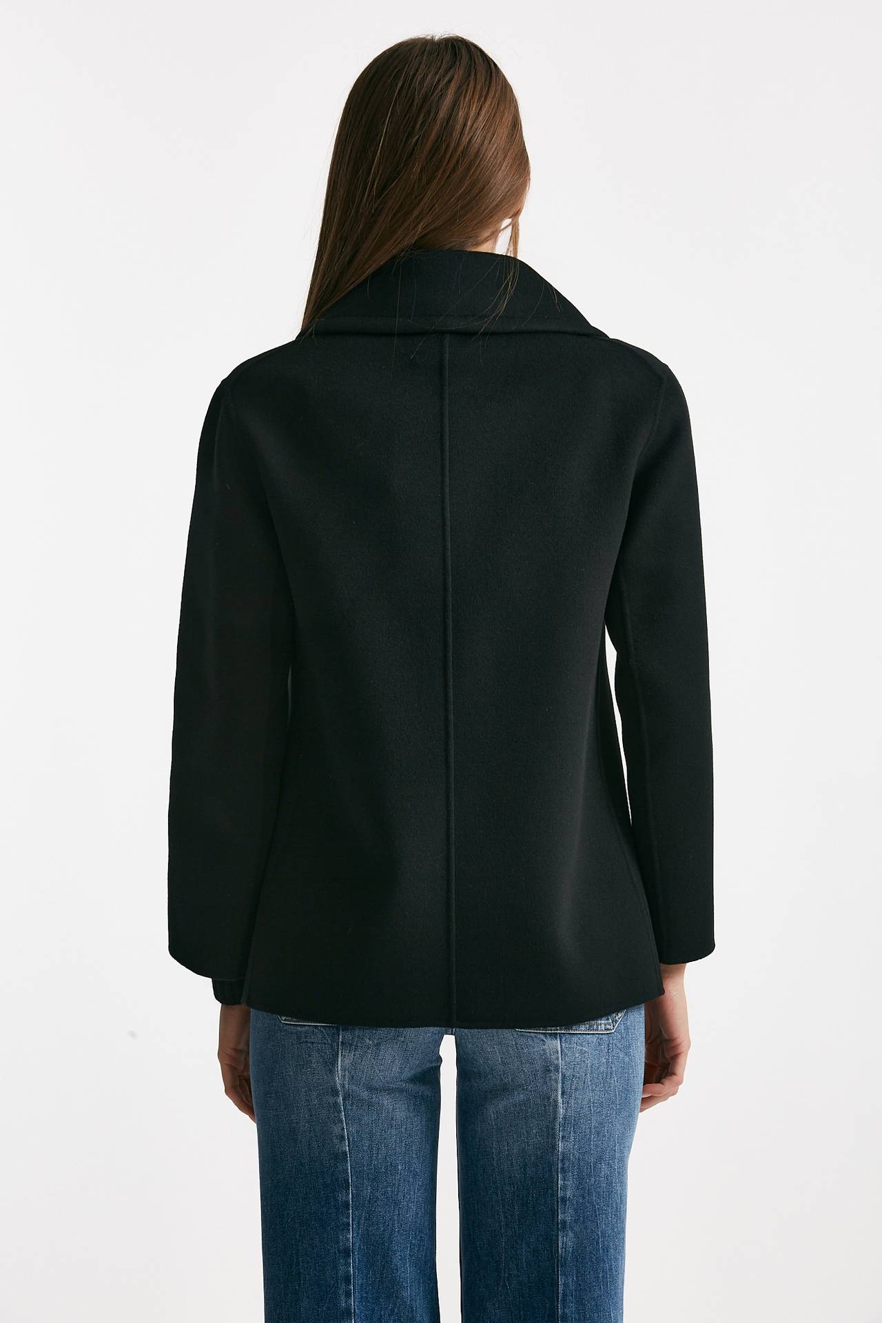 Caban ELISE in drap di lana nero women Max mara s - 3