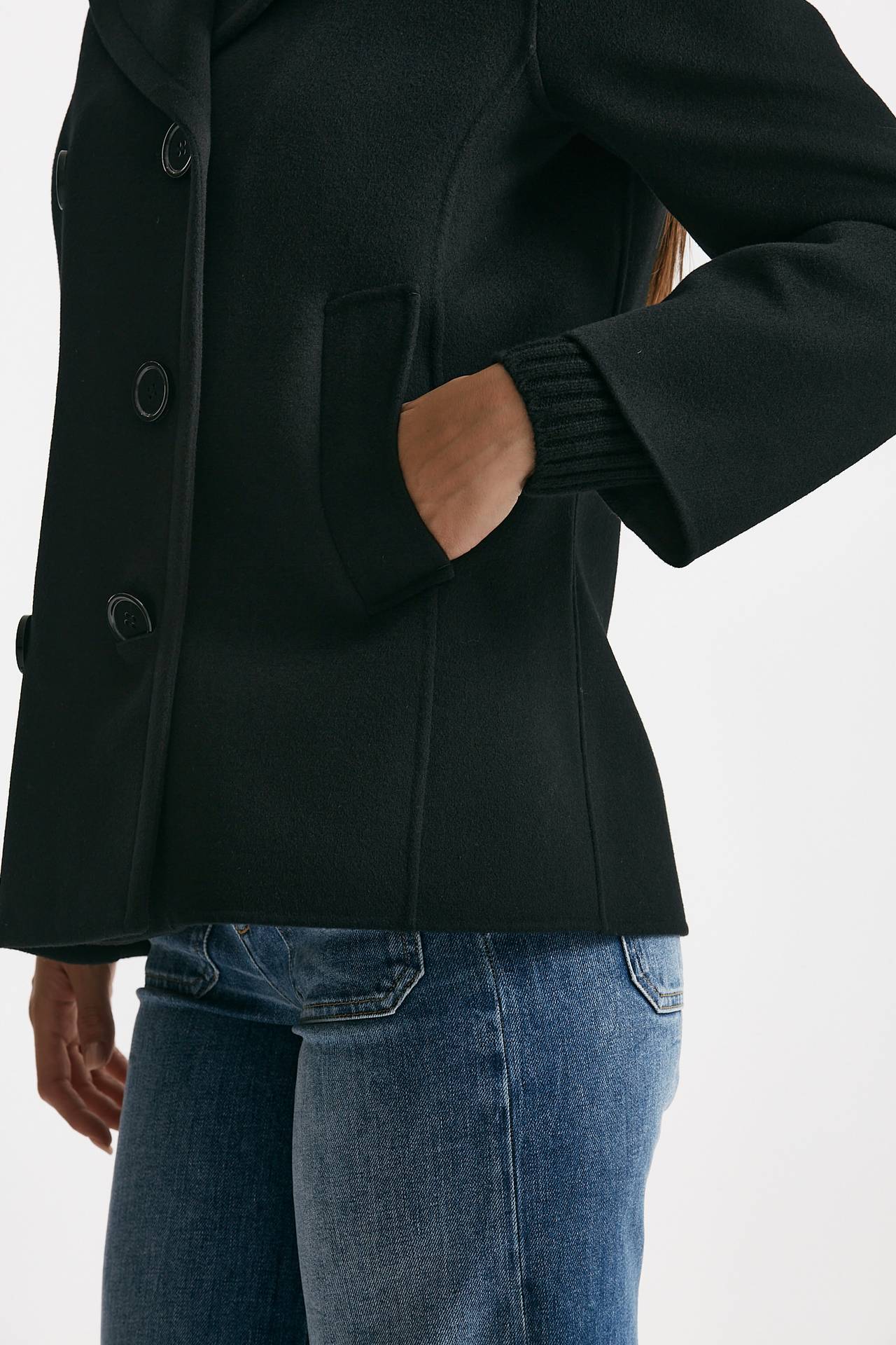 Caban ELISE in drap di lana nero women Max mara s - 6