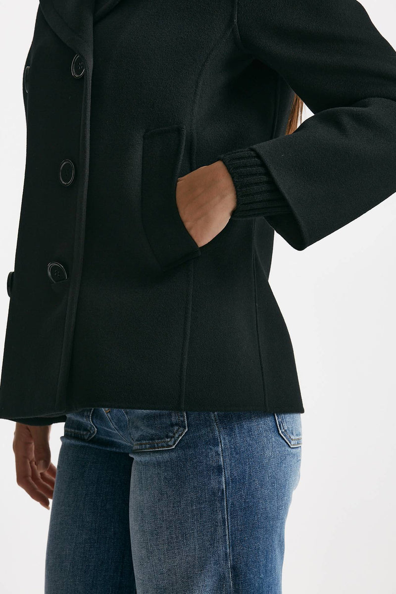 Caban ELISE in drap di lana nero women Max mara s - 6