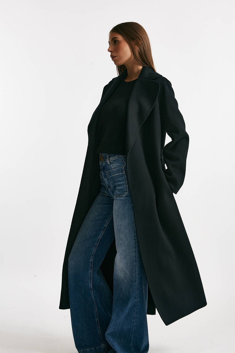 Cappotto PAOLA lungo a vestaglia nero women Max mara s - 1