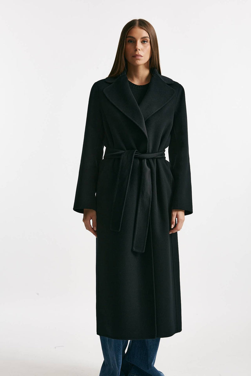 Cappotto PAOLA lungo a vestaglia nero women Max mara s - 6