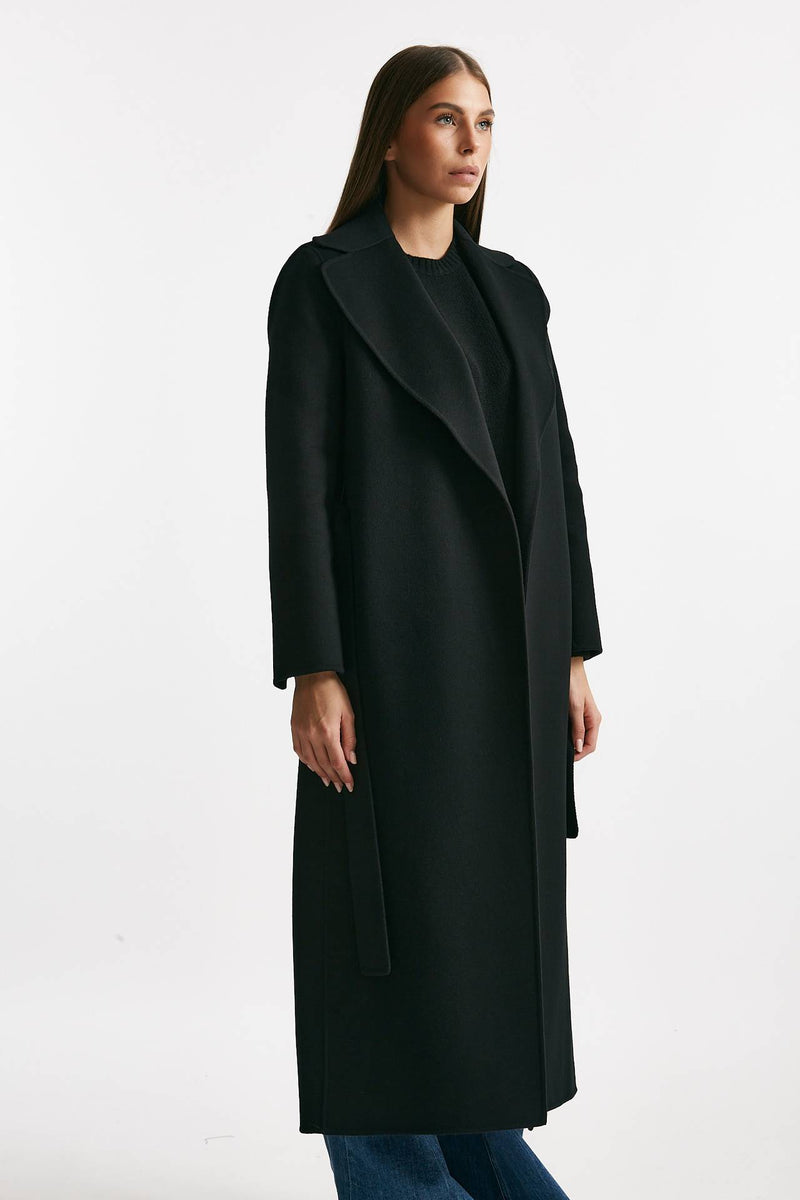 Cappotto POLDO lungo a vestaglia nero women Max mara s - 2