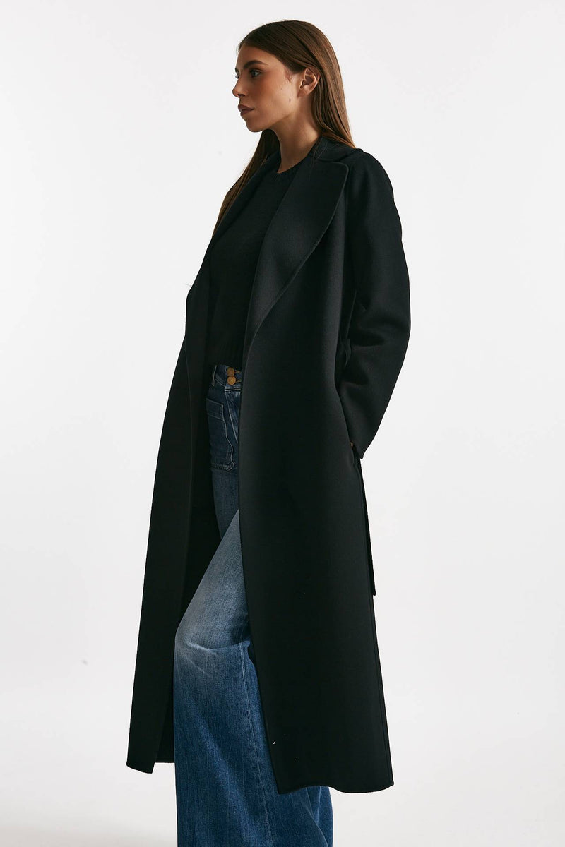 Cappotto POLDO lungo a vestaglia nero women Max mara s - 4