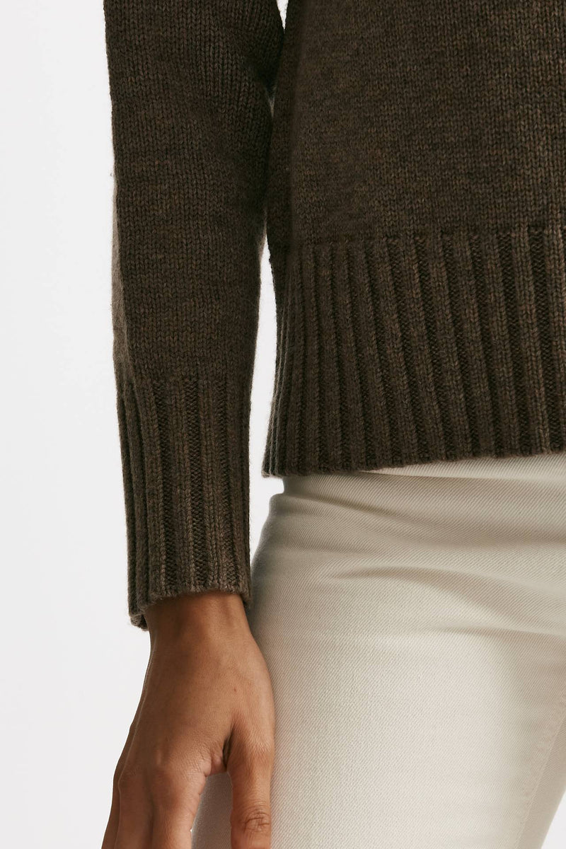 Maglia MANTOVA dolcevita in lana e cachemire tortora women Max mara s - 6