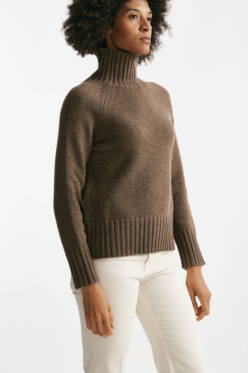 Maglia MANTOVA dolcevita in lana e cachemire tortora women Max mara s - 3