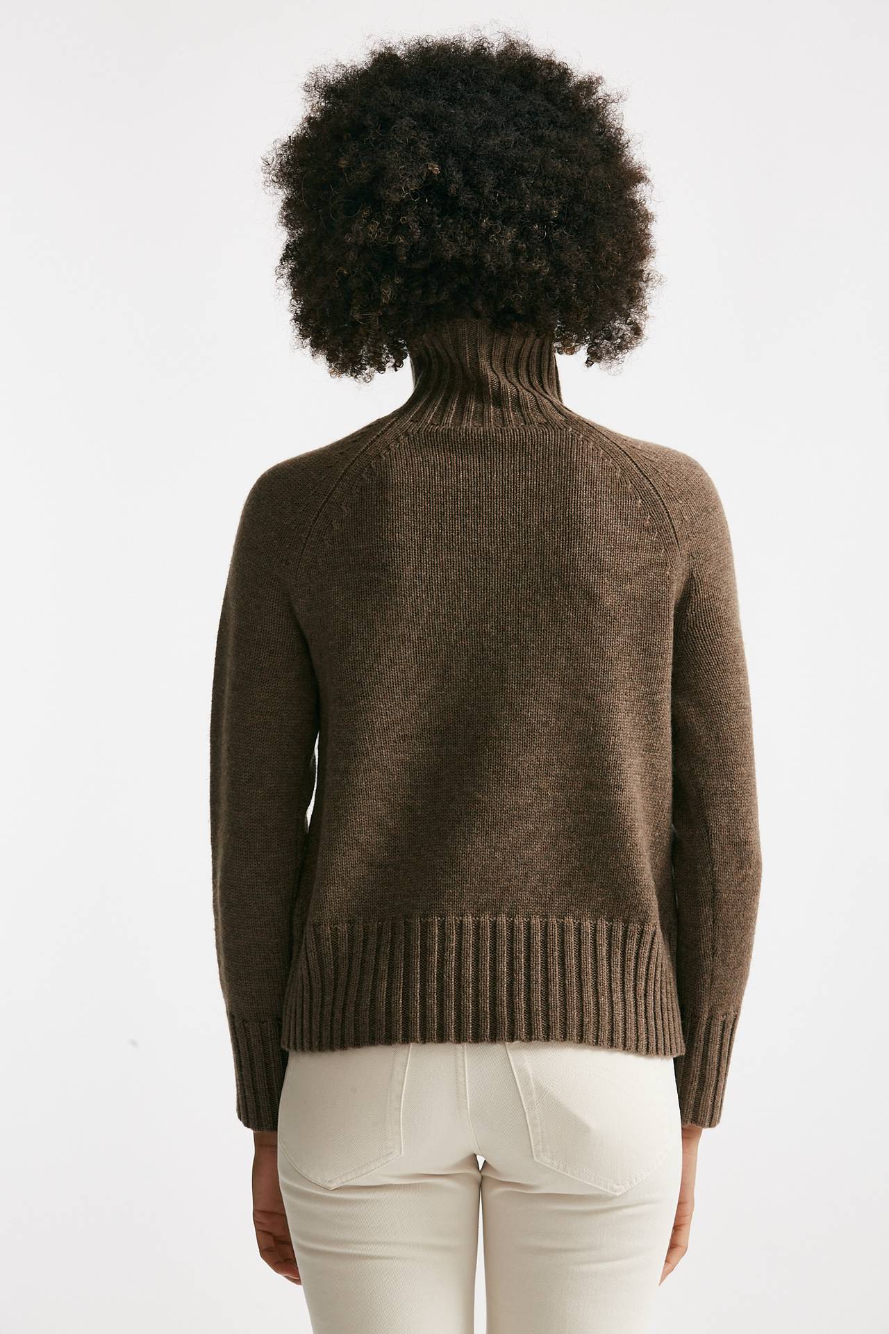 Maglia MANTOVA dolcevita in lana e cachemire tortora women Max mara s - 4