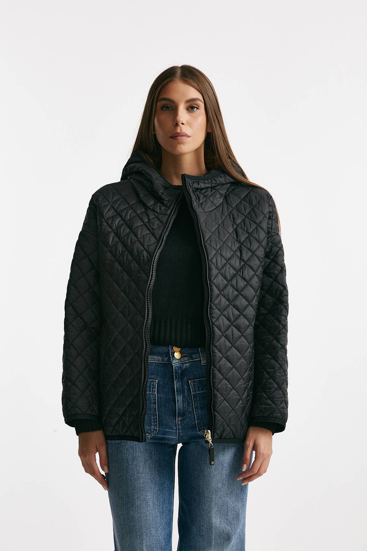 Giubbino LEO in tela antigoccia nero women Max mara s - 3