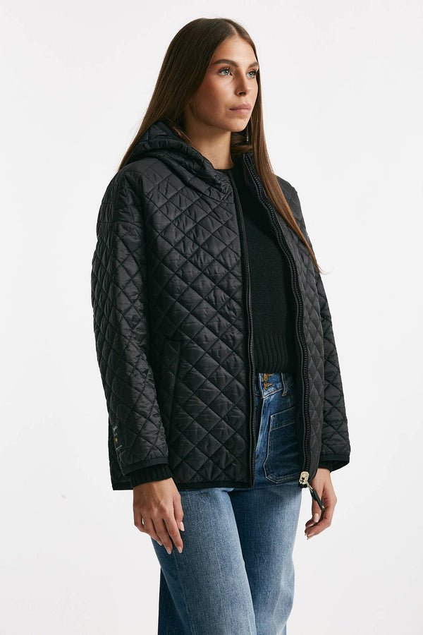 Giubbino LEO in tela antigoccia nero women Max mara s