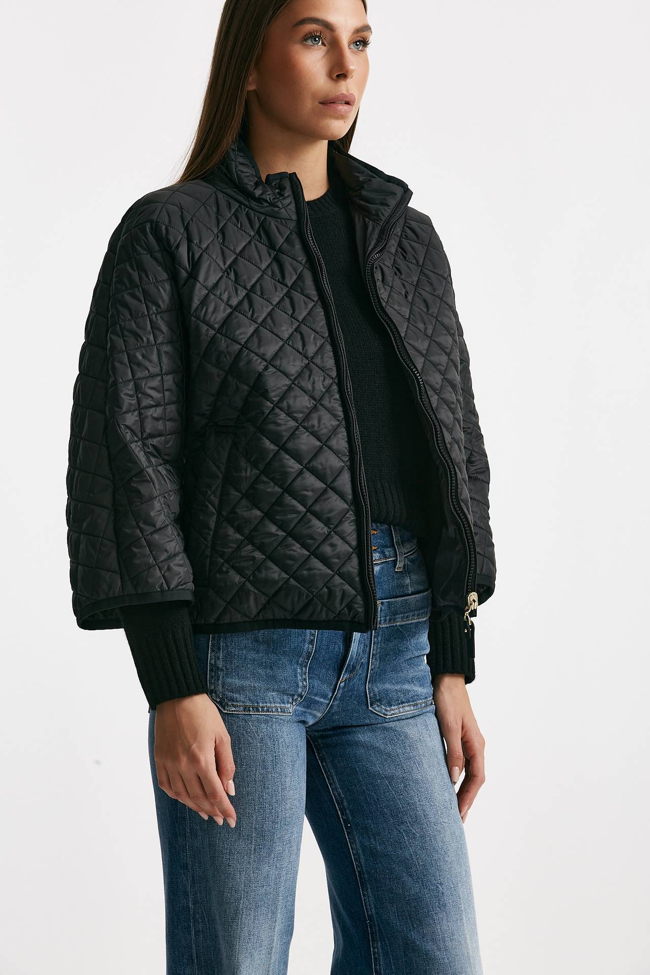 Giubbino DELFINA in tela antigoccia nero women Max mara s - 1