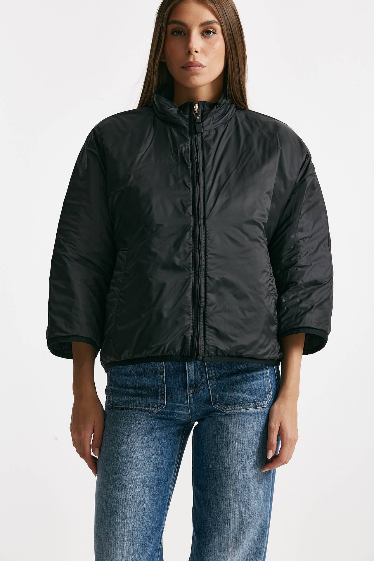 Giubbino DELFINA in tela antigoccia nero women Max mara s - 2