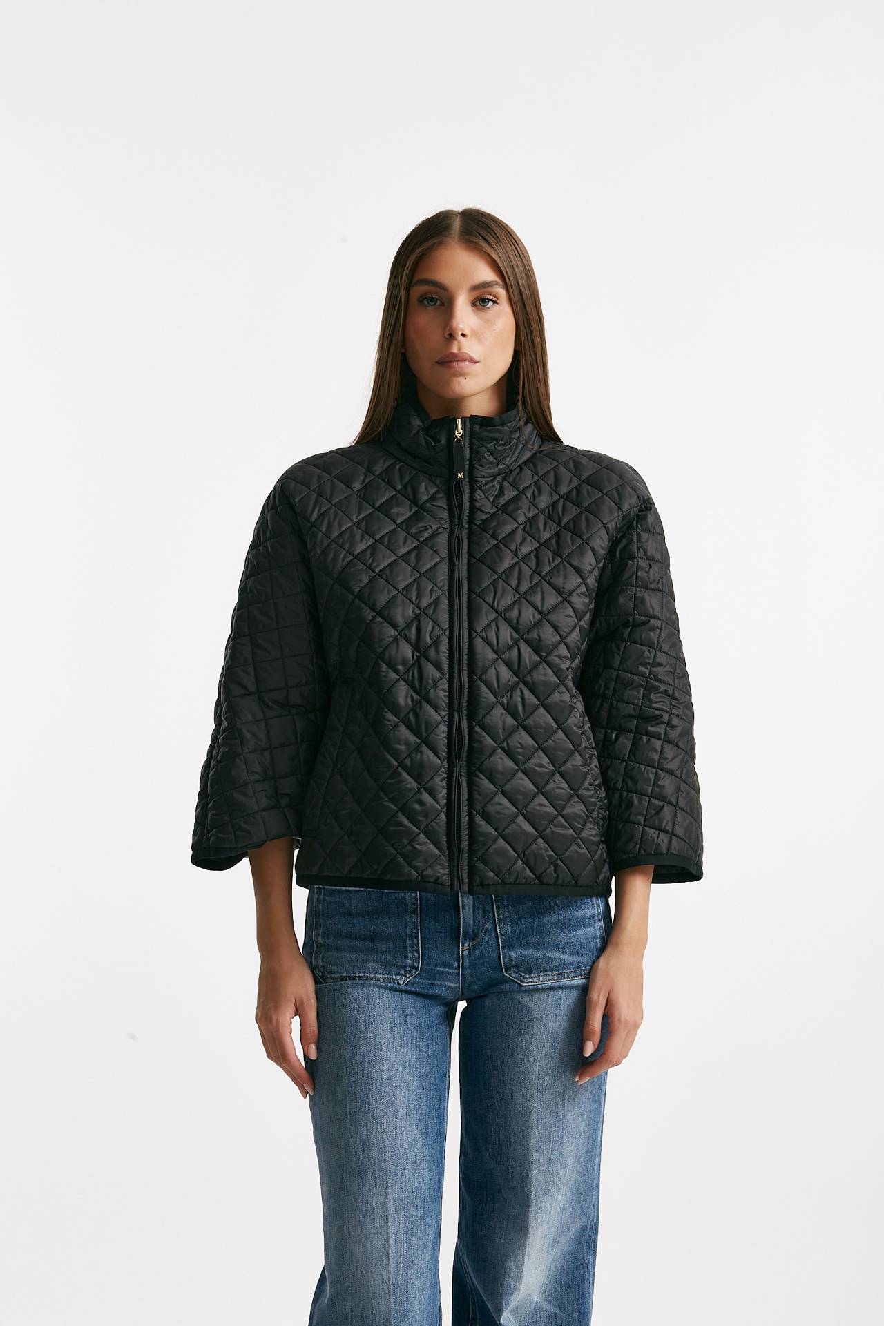 Giubbino DELFINA in tela antigoccia nero women Max mara s - 4