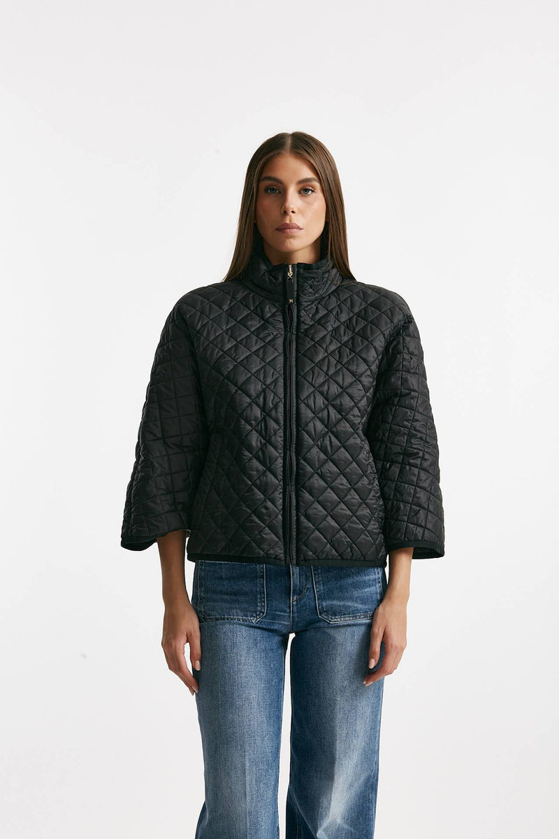 Giubbino DELFINA in tela antigoccia nero women Max mara s - 4