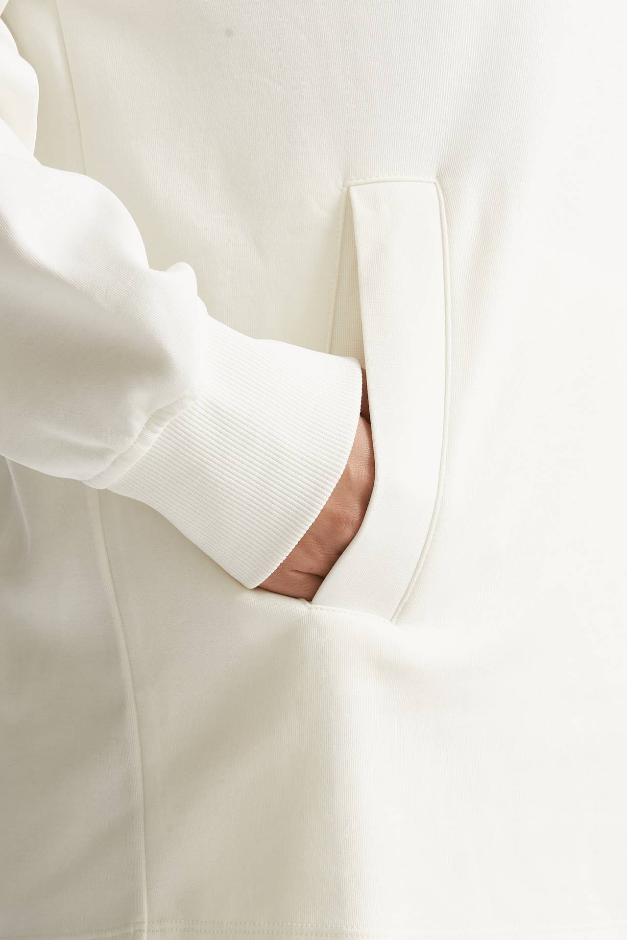 Felpa over VISIERA in jersey di cotone bianco women Max mara s - 5