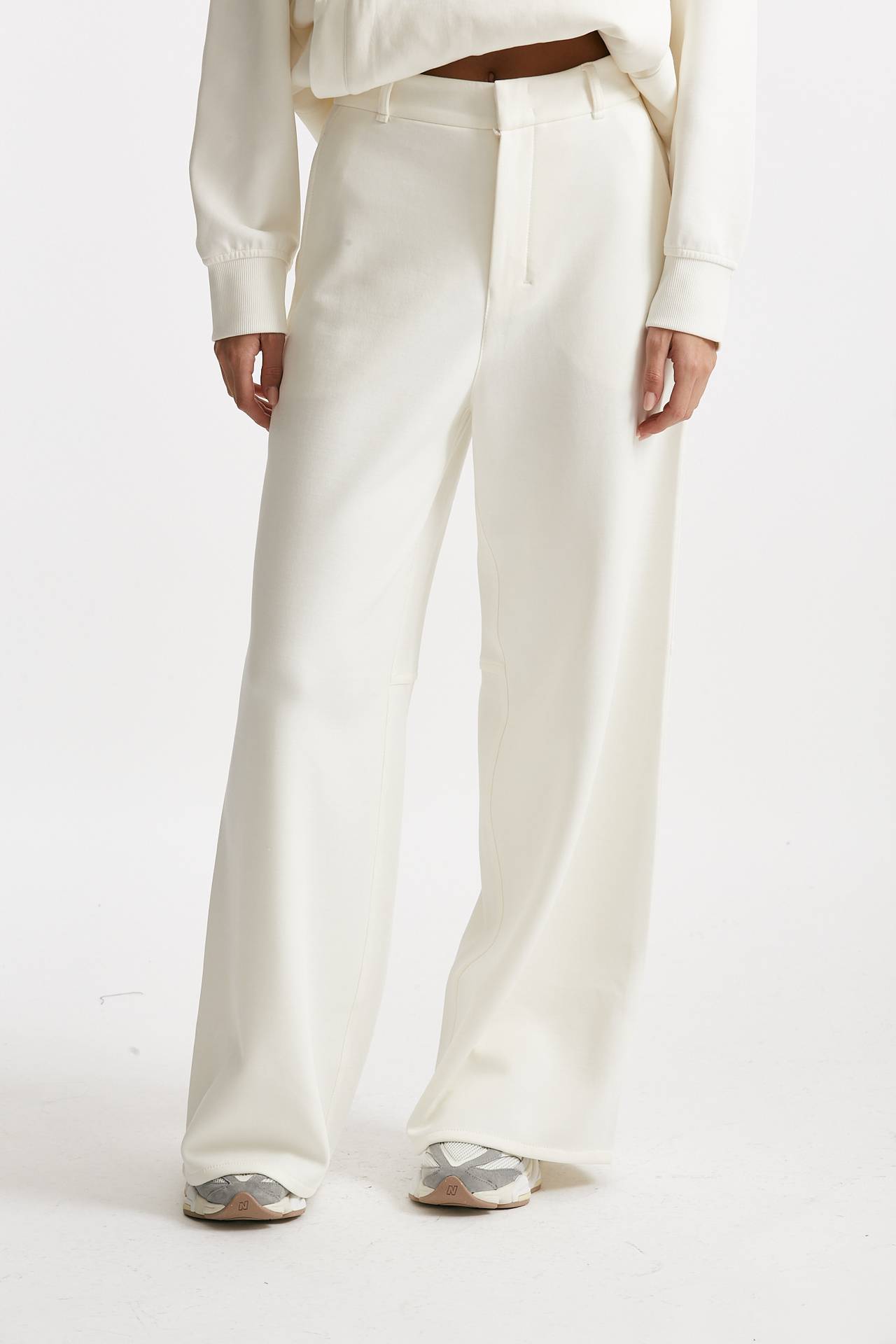 Pantalone MERLOT in jersey di cotone bianco women Max mara s - 2