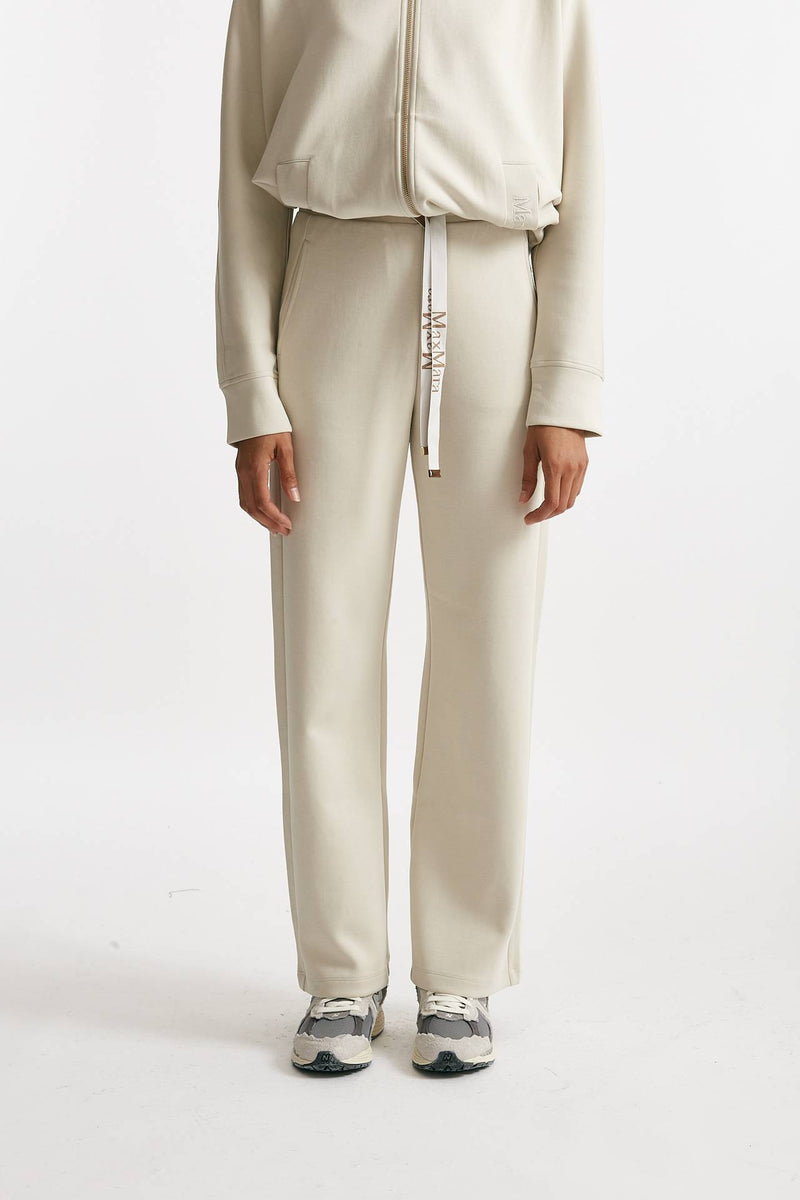 Pantalone in jersey di cotone POTENZA panna women Max mara s - 1