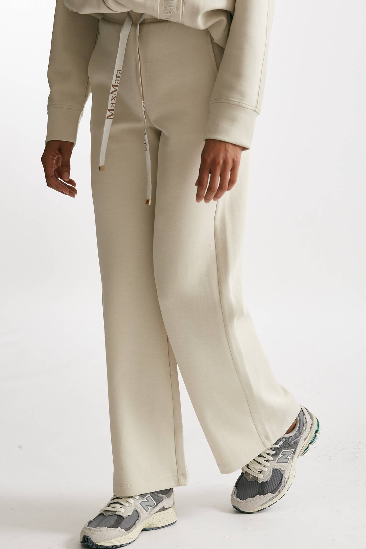 Pantalone in jersey di cotone POTENZA panna women Max mara s - 4