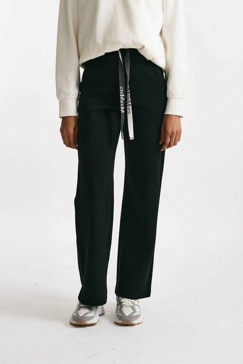 Pantalone in jersey di cotone POTENZA nero women Max mara s - 1