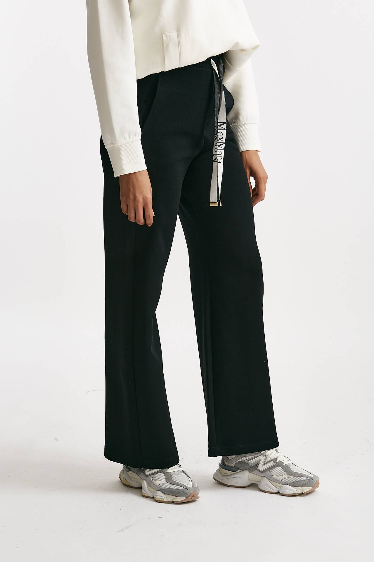 Pantalone in jersey di cotone POTENZA nero women Max mara s - 2