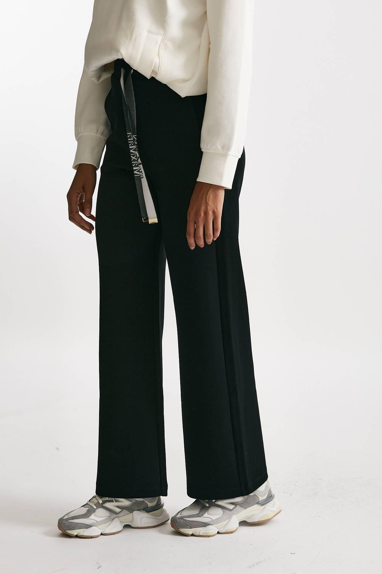 Pantalone in jersey di cotone POTENZA nero women Max mara s - 4