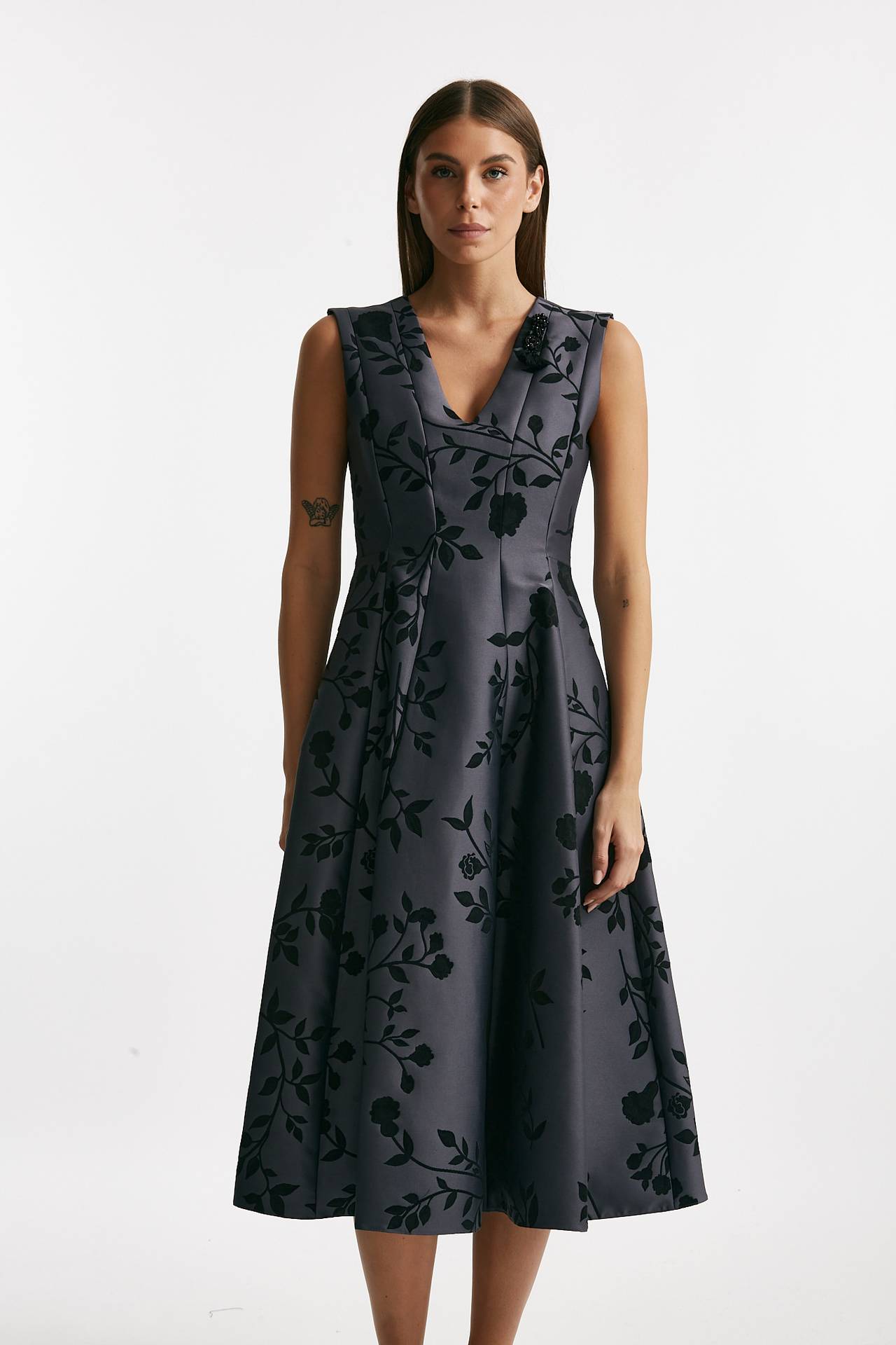 Abito jaquard fiorato CLEA blu women Max mara s - 2