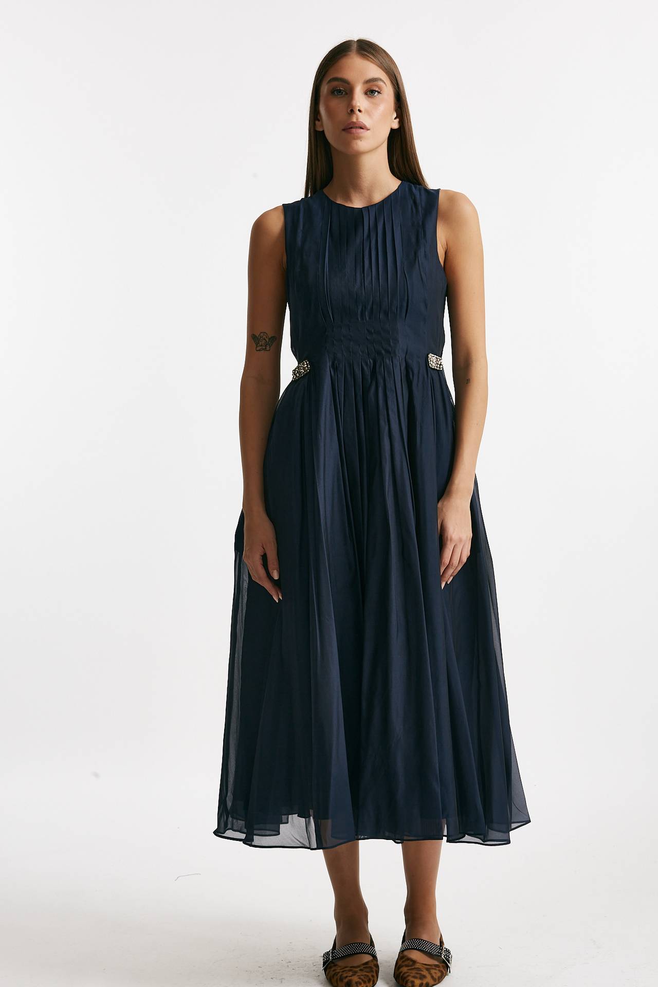 Abito midi in organza WALLY blu women Max mara s - 1