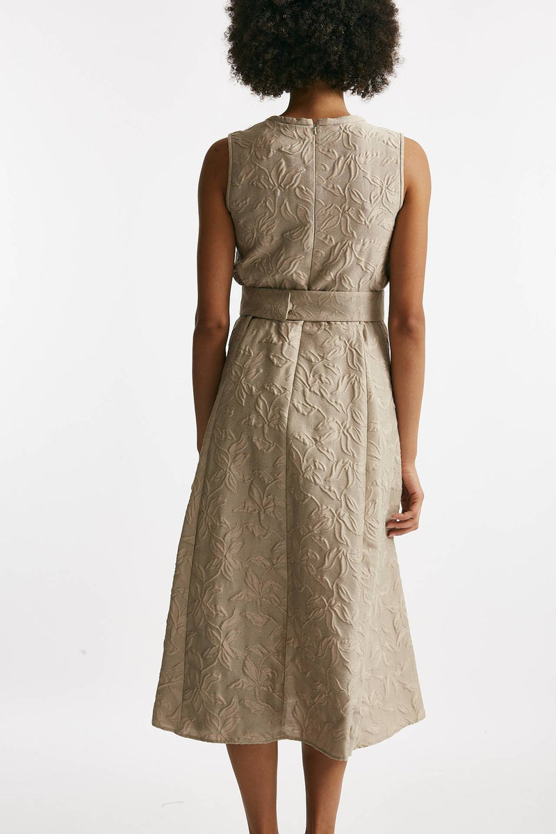 Abito jaquard tono su tono FIABA beige women Max mara s - 3