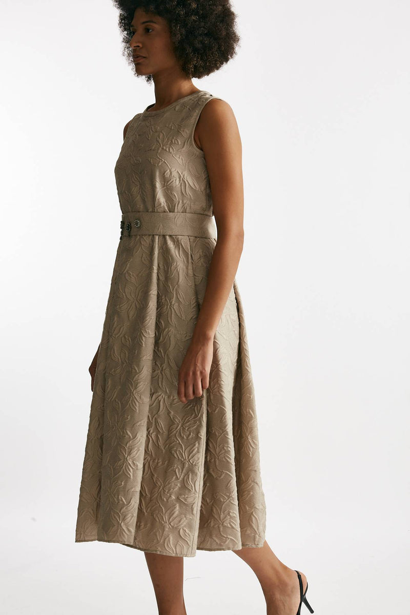 Abito jaquard tono su tono FIABA beige women Max mara s - 4