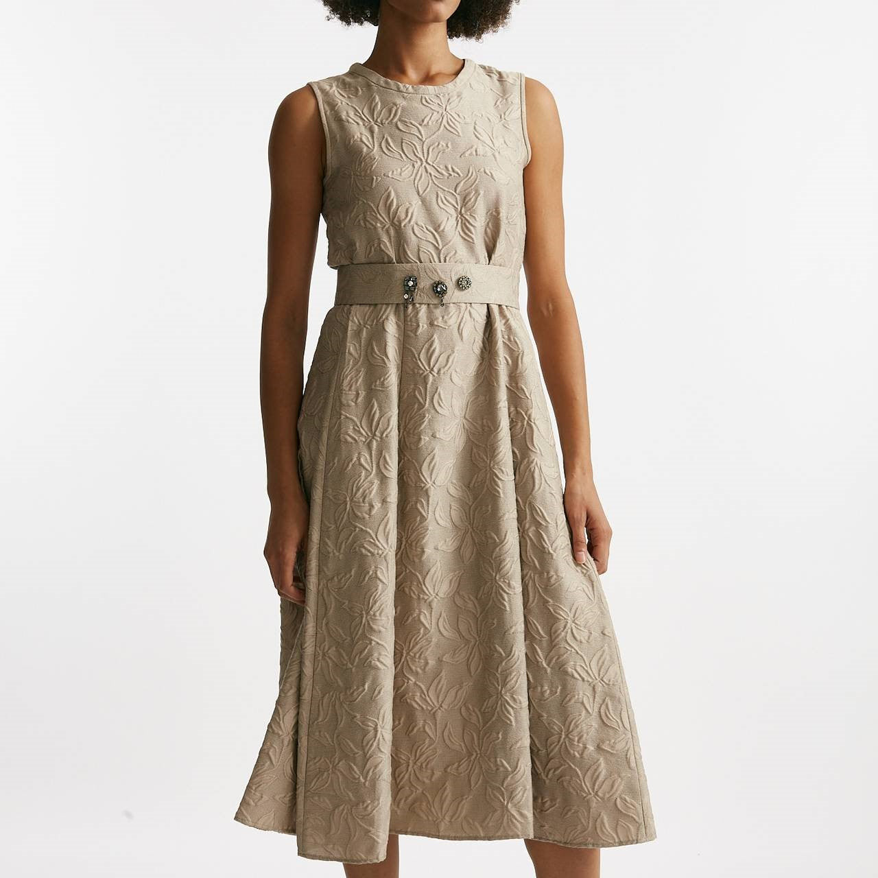 Abito jaquard tono su tono FIABA beige women Max mara s - 10