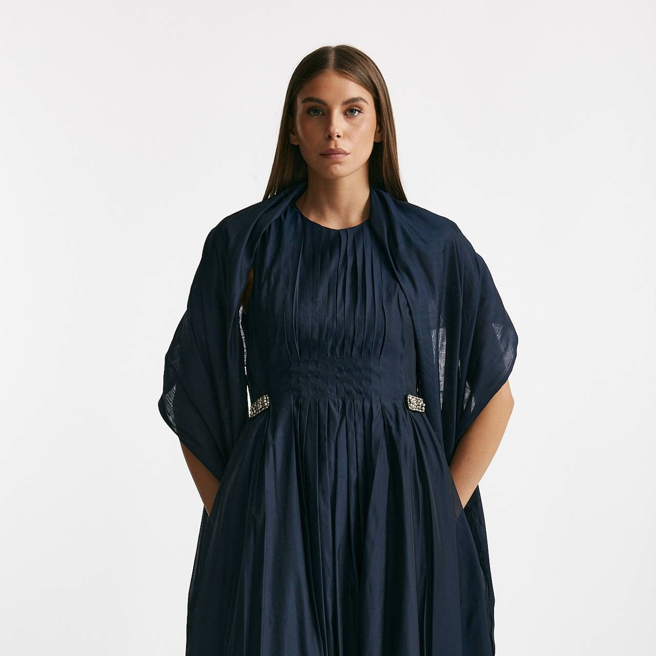 Stola in tessuto di seta blu women Max mara s - 2