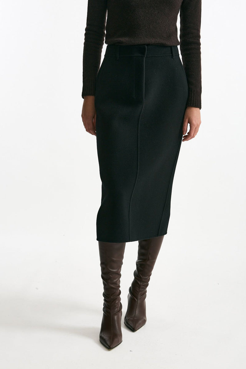 Gonna JANE in drap di lana nero women Max mara s - 1