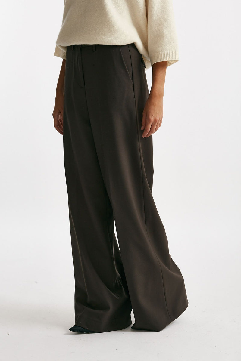 pantalone palazzo karen marrone women Nine in the morning - 2
