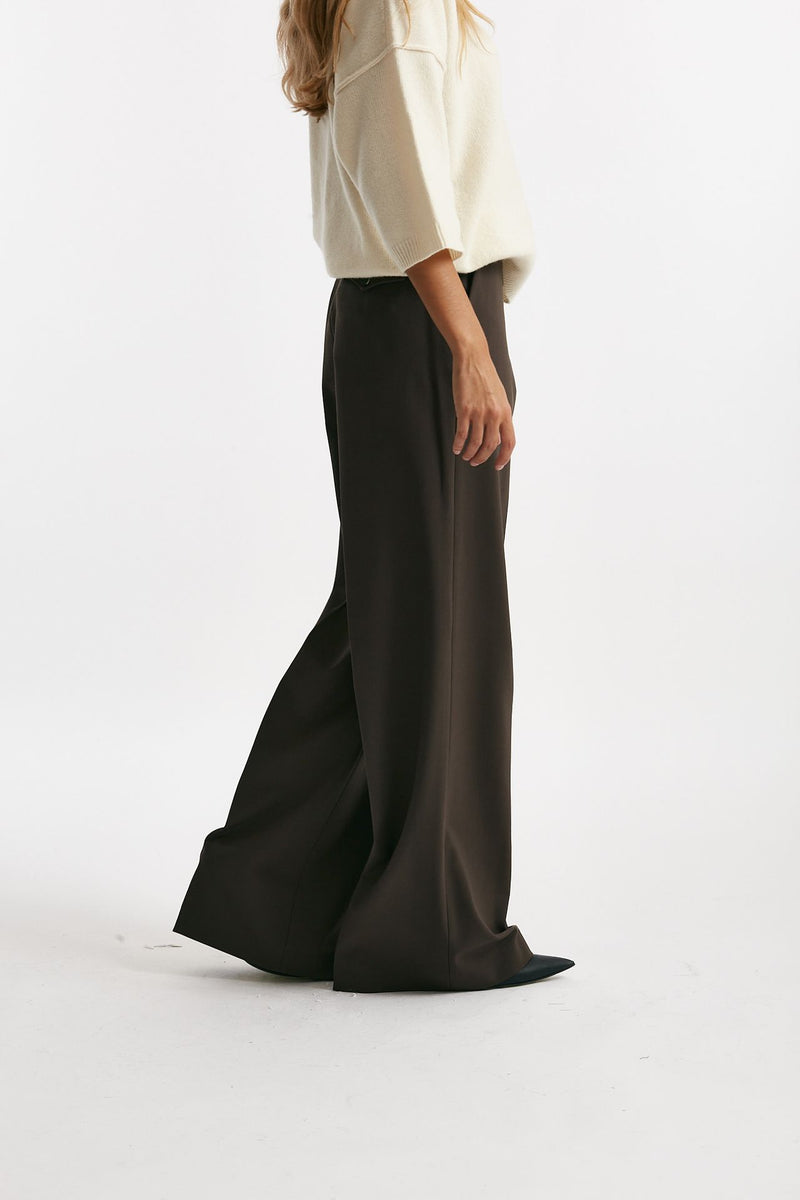 pantalone palazzo karen marrone women Nine in the morning - 3