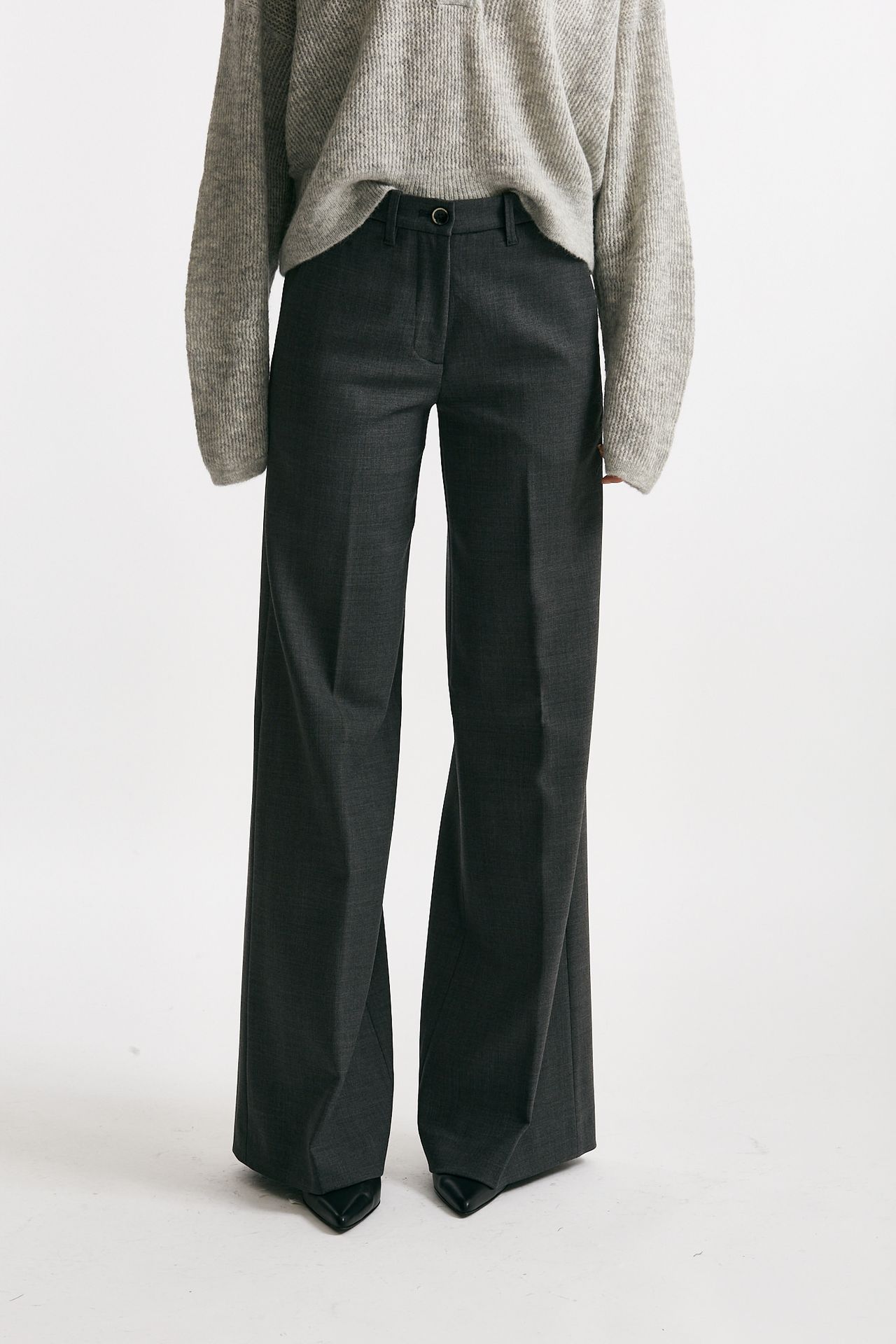 pantalone palazzo nadia antracite women Nine in the morning - 1