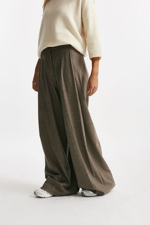 pantalone ampio petra spigato women Nine in the morning