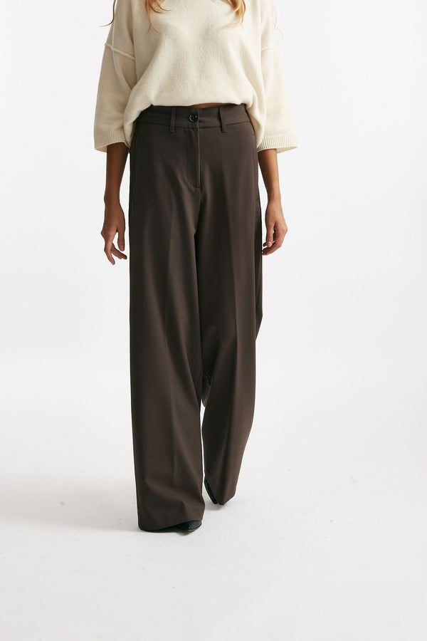Pantalone palazzo ASTRID testa moro women Nine in the morning