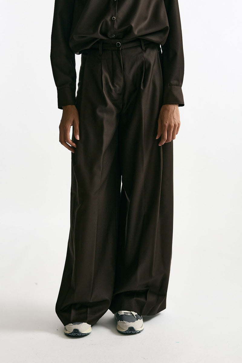 Pantalone ampio PETRA marrone women Nine in the morning - 1