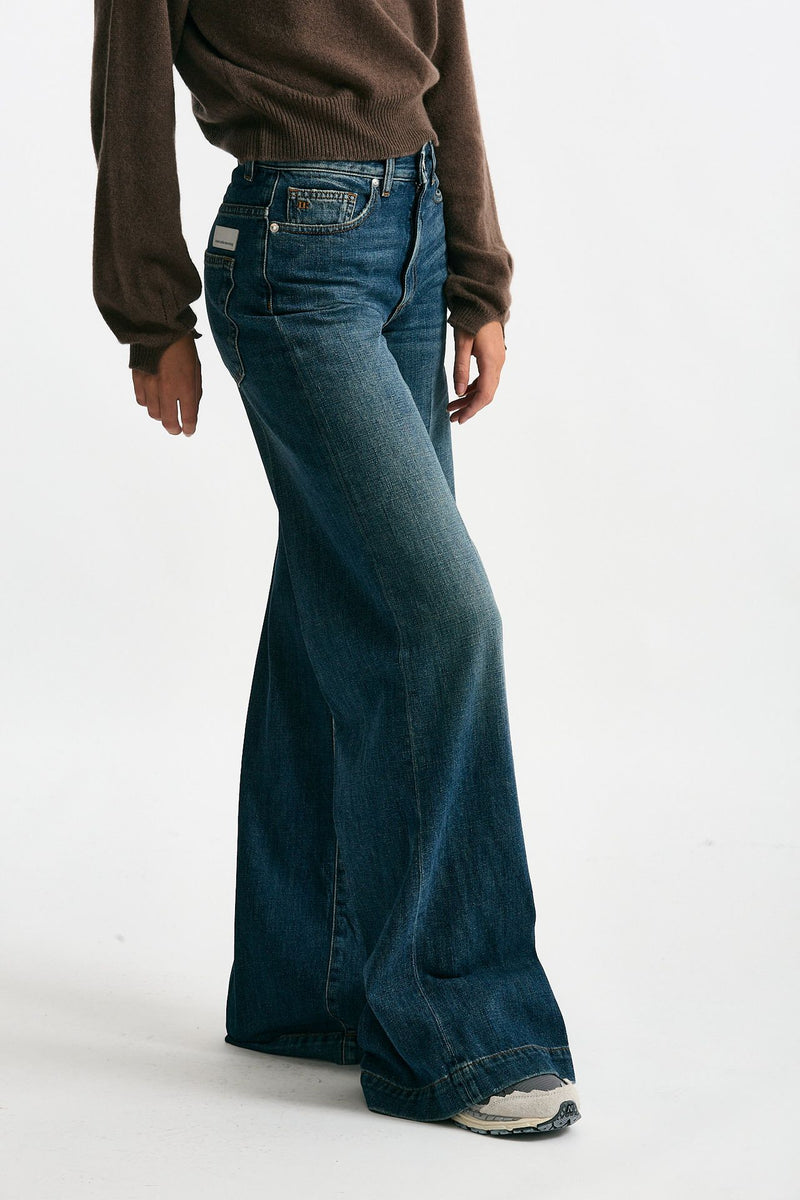 Jeans palazzo NADIA Lavaggio medio women Nine in the morning - 4