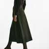 Gonna svasata di lana e cashmere verde bosco women Nine in the morning - 6