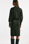 abito in maglia verde oliva women Nude - 3