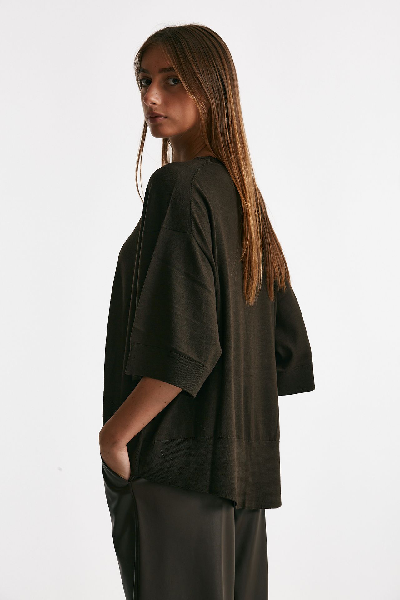 maglia girocollo scatolina cioccolato women Nude - 2