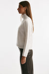 maglia collo alto bianco panna women Nude - 2
